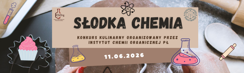 Grafika związana z konkursem słodka chemia